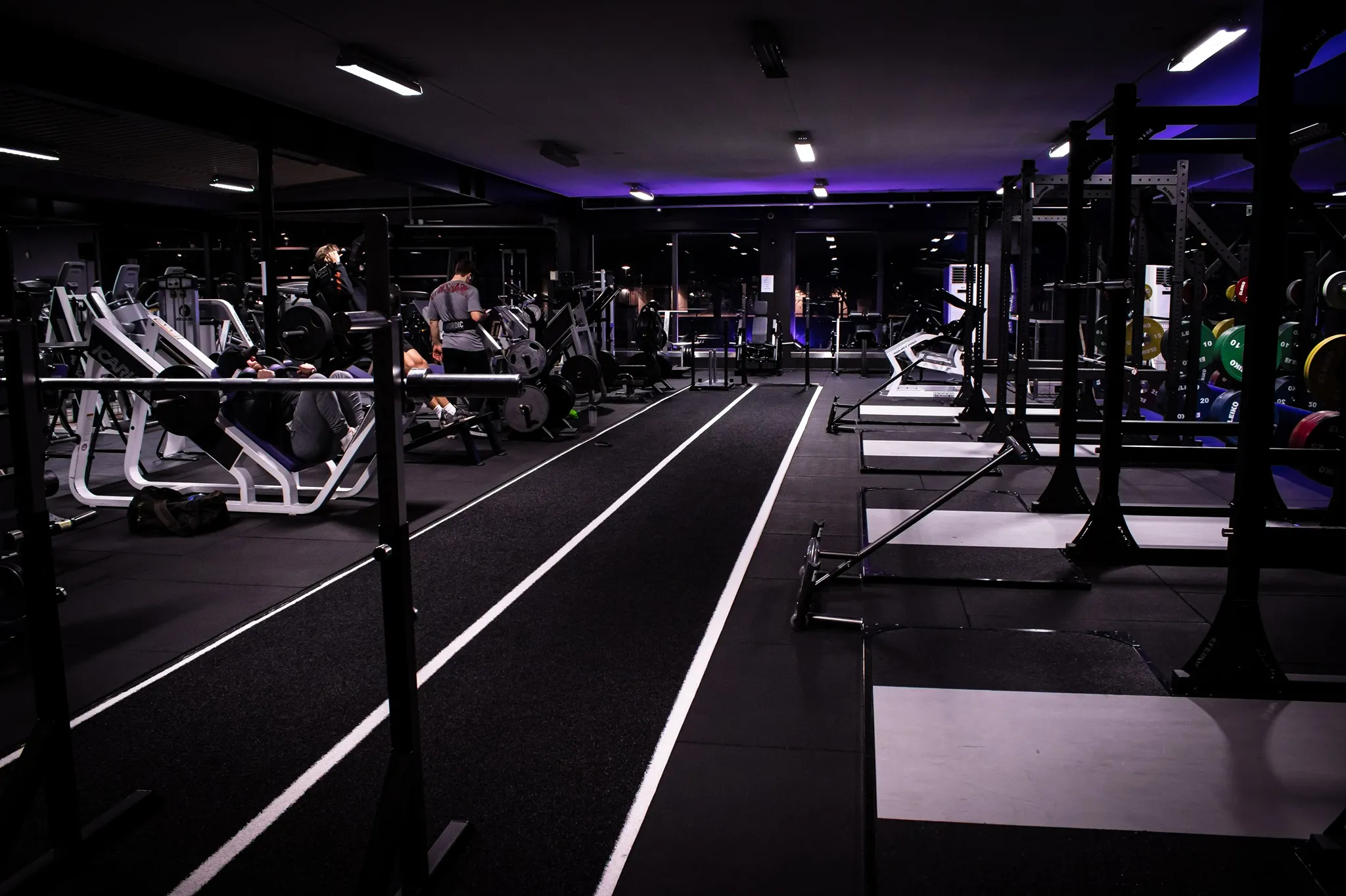 Gladius gym i Halmstad, bild över gymmet.